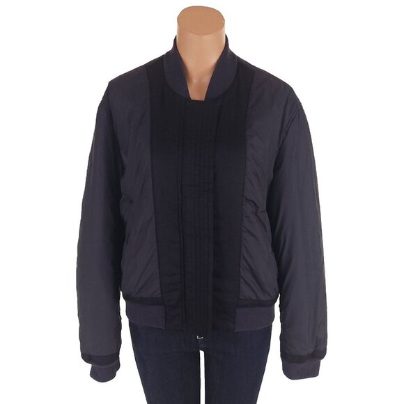 AllSaints Dixe Bomber Jacket Size S Womens Ink Blue $415 - Picture 2 of 10